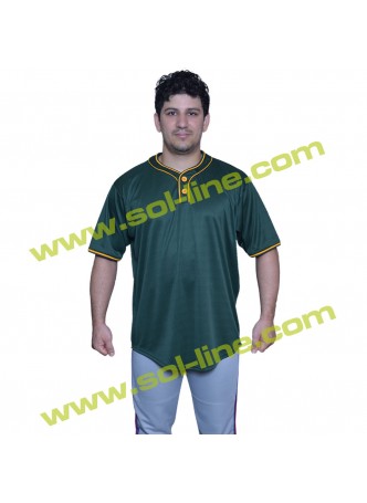 Dark Green Micro Fiber Jersey With golden Magzi